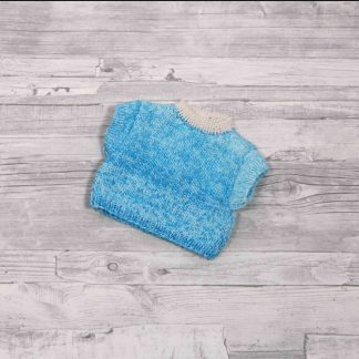 Puppenpullover Frederik blau